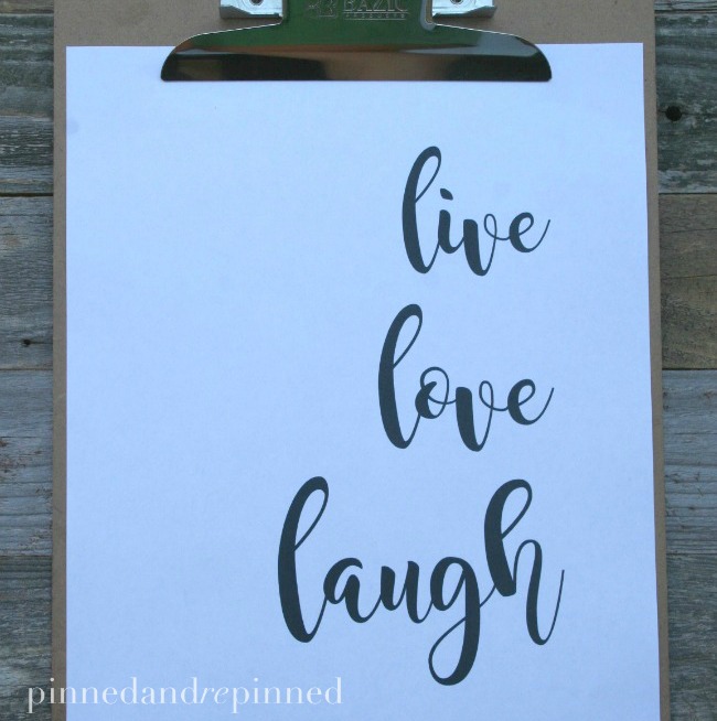 live love laugh printable